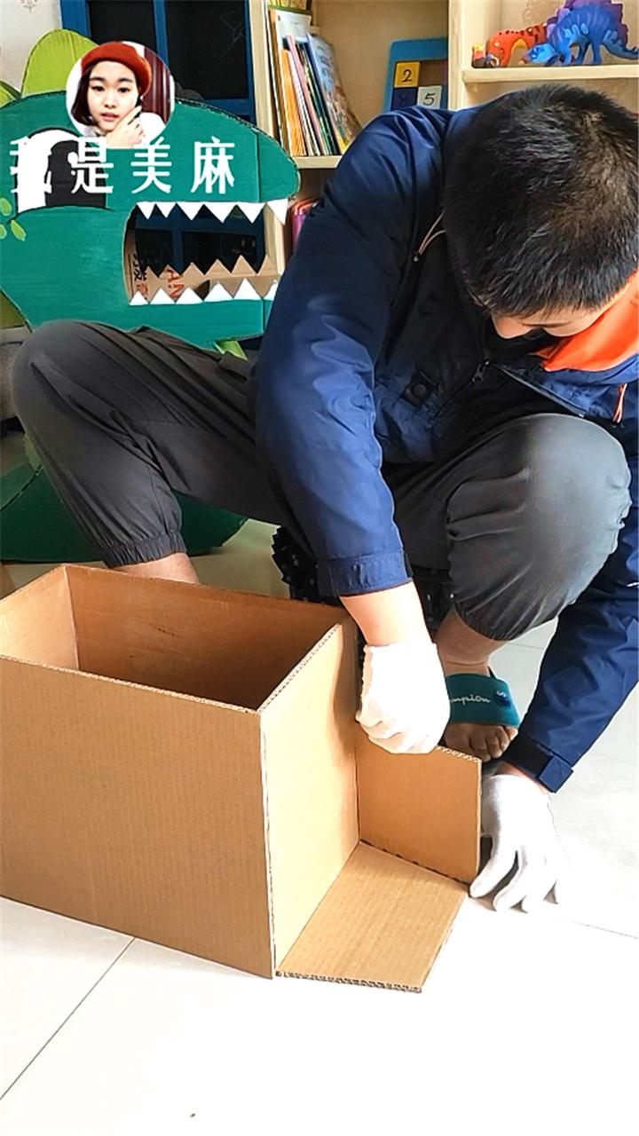 儿童手工制作大全简单小火车,橡皮筋动力纸箱小火车制作