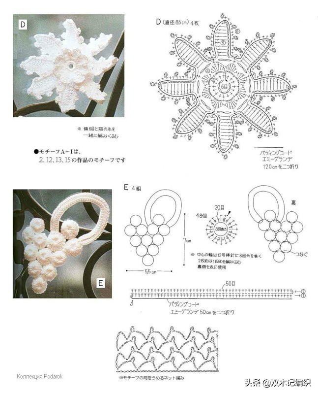 多款漂亮时尚的爱尔兰蕾丝钩花配饰手拿包包，附图解