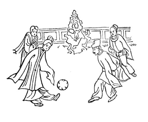 中国古代蹴鞠和现代足球的关系,中国古代蹴鞠的发展历程动画