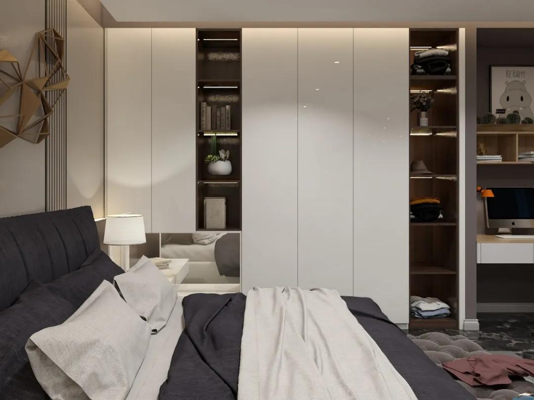 史丹利白衣柜效果图,史丹利整体衣柜报价