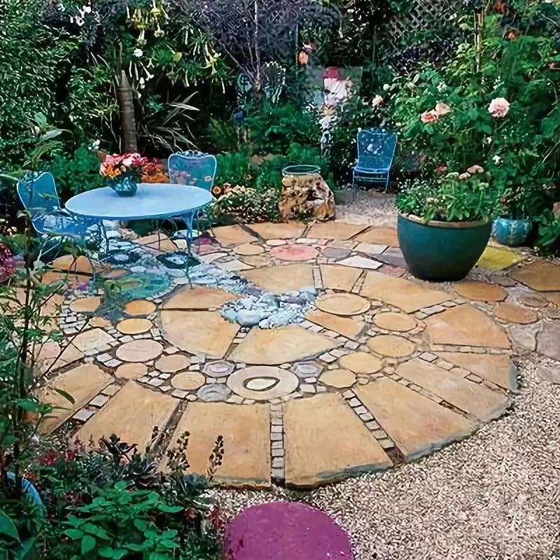 新中式庭院用什么石材铺地,庭院铺地红砂岩石材定制加工