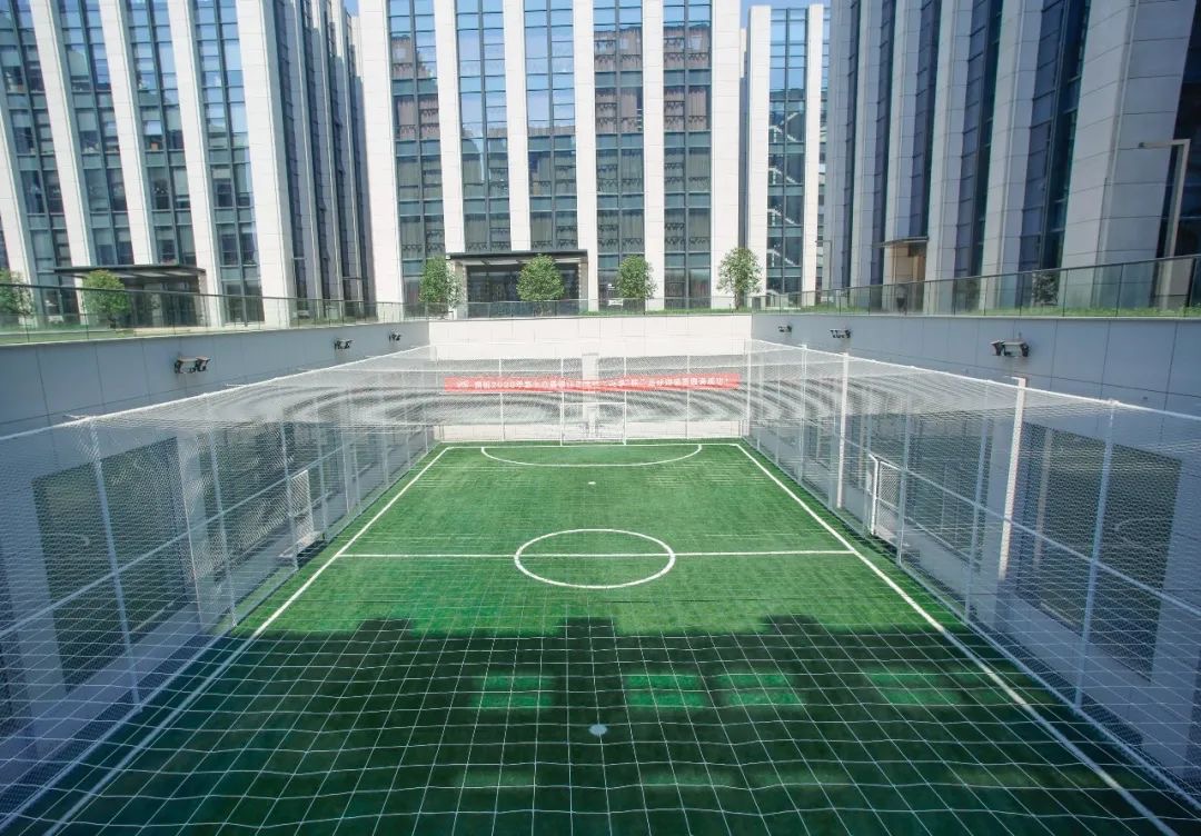高大上！惟亚蒂独家合作球场灯的智谷富春园足球场正式投入使用