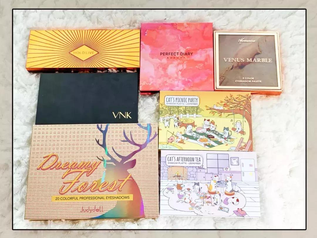 venusmarble九色眼影测评,橘朵的单色眼影新版和旧版对比