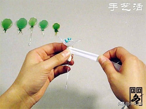 彩菊的制作方法,网袜花手工制作