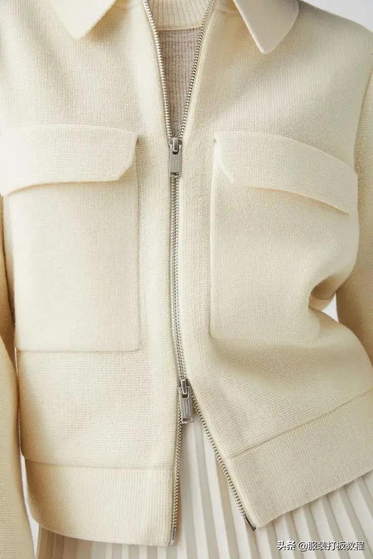 针织圆形口袋视频教程,针织开衫口袋怎么织