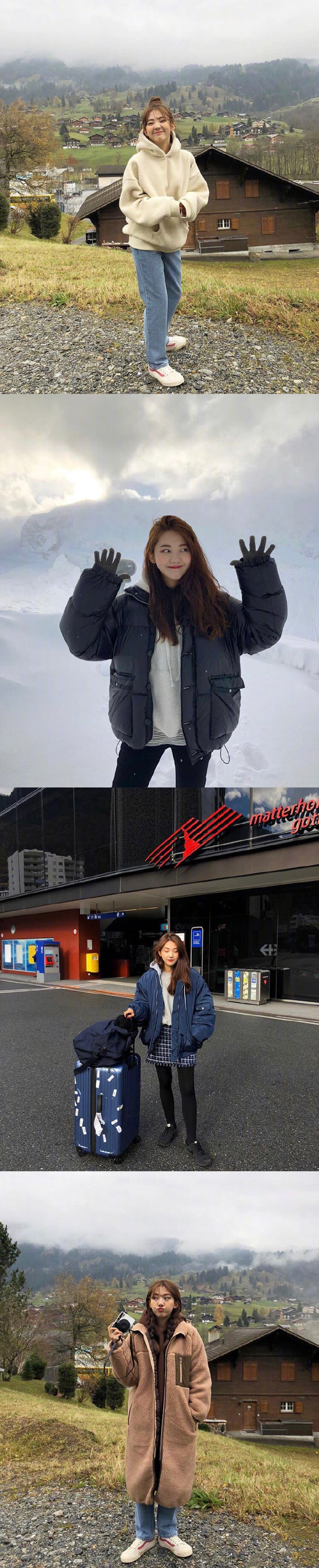 韩国小姐姐春季穿搭look,韩国小姐姐日常穿搭写真