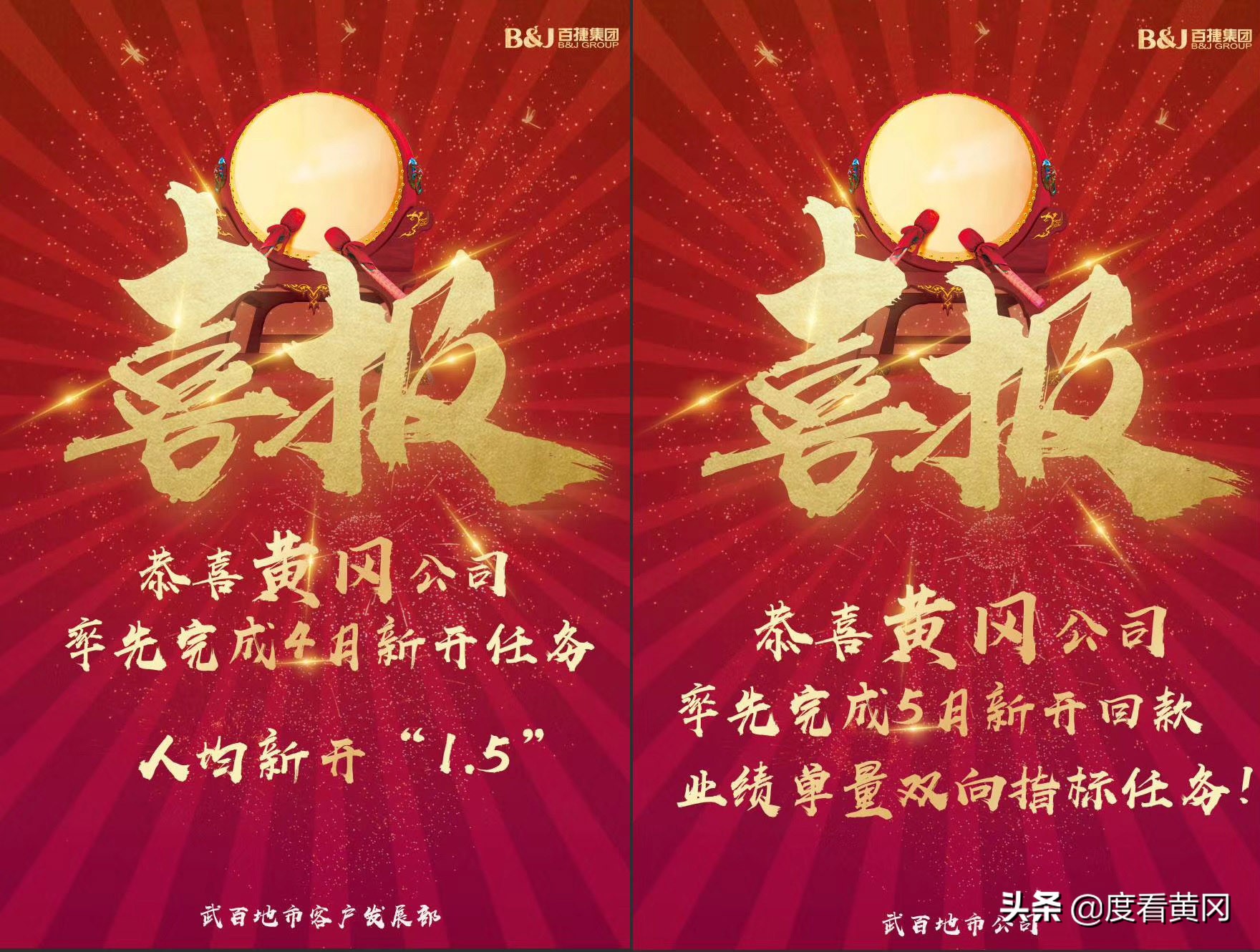 黄冈百捷，领导视察共庆功，砥砺前行加油干