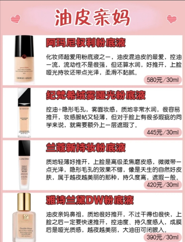 真正适合混油皮的大牌粉底液,年纪40+干皮适合的粉底液推荐