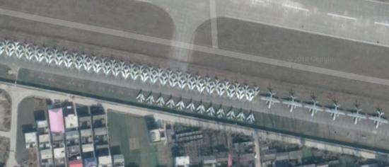 最大的军机坟场,中国大规模战斗机群壮观场面