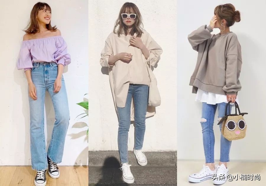 适合粗腿女生穿的九分牛仔裤夏季,显瘦粗腿牛仔裤