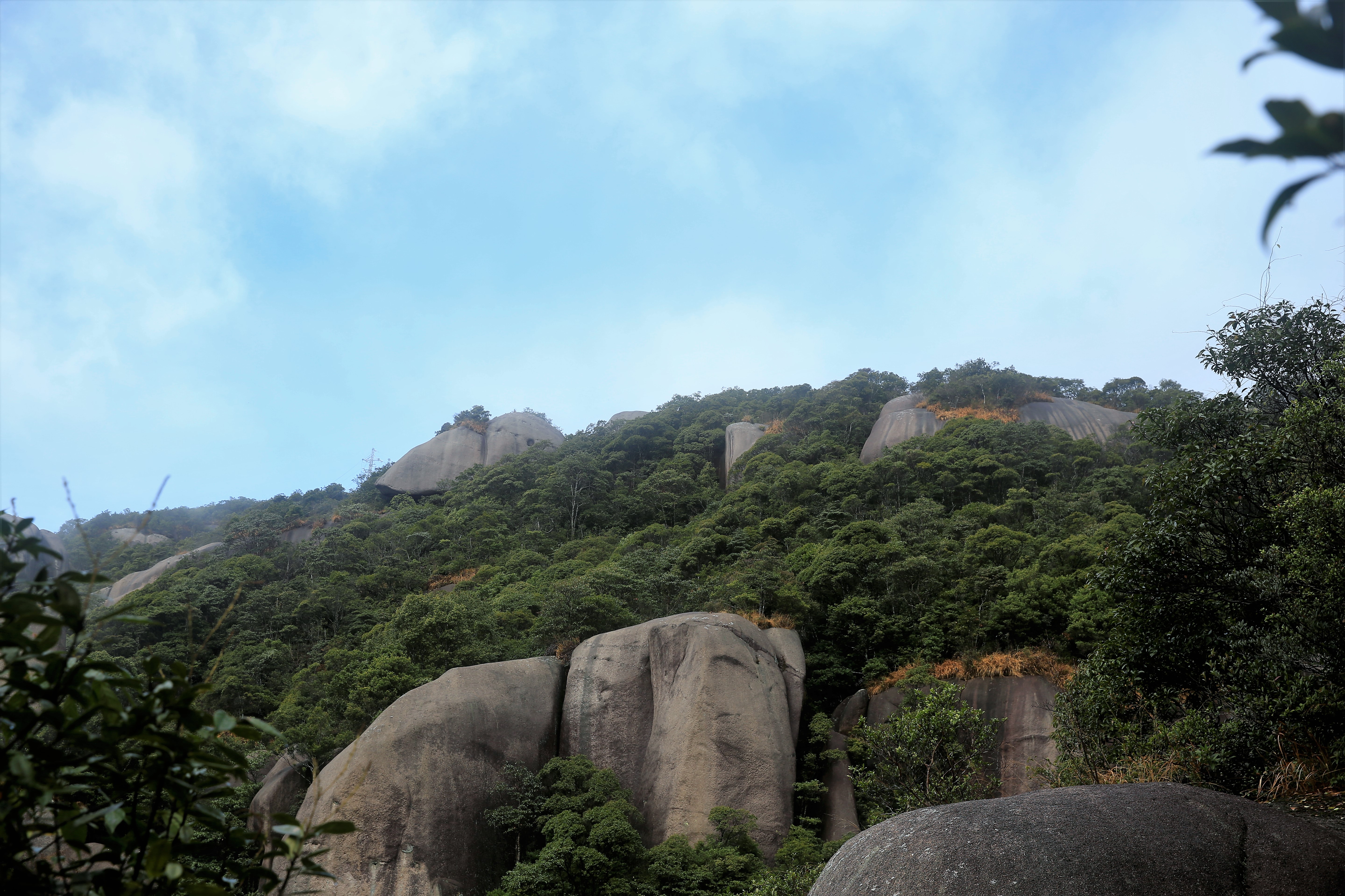 太姥山山顶日出,雨中的太姥山云雾缭绕