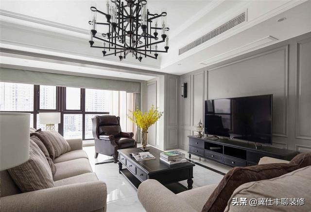 美式护墙板石膏线效果图,法式风格护墙板好还是石膏线好