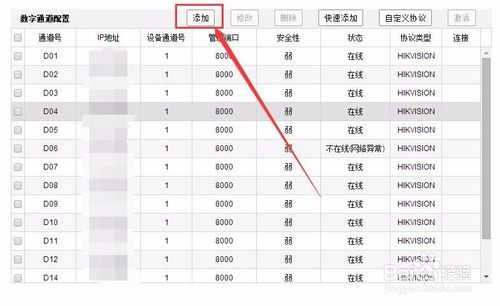 海康威视怎么添加摄像头ip通道,海康威视摄像头怎么添加家人
