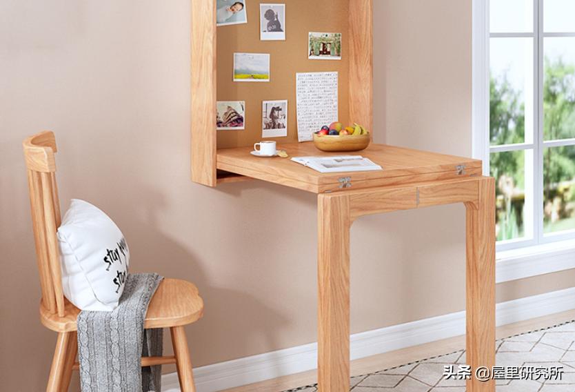 小户型折叠隐形餐桌,墙面餐桌折叠可伸缩小户型