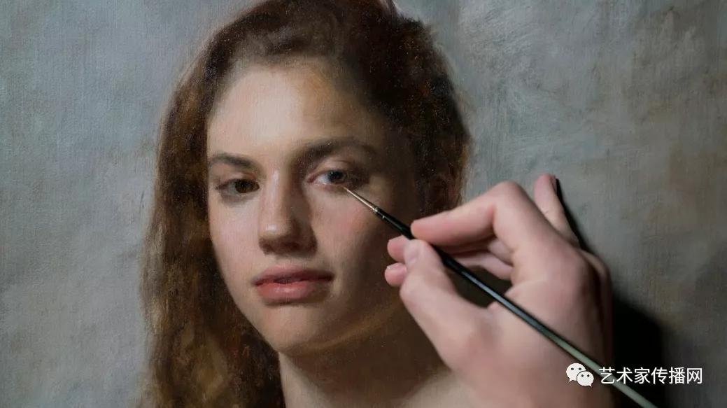 美国写实油画大师作品欣赏,写实油画中国女肖像脸部调色技巧