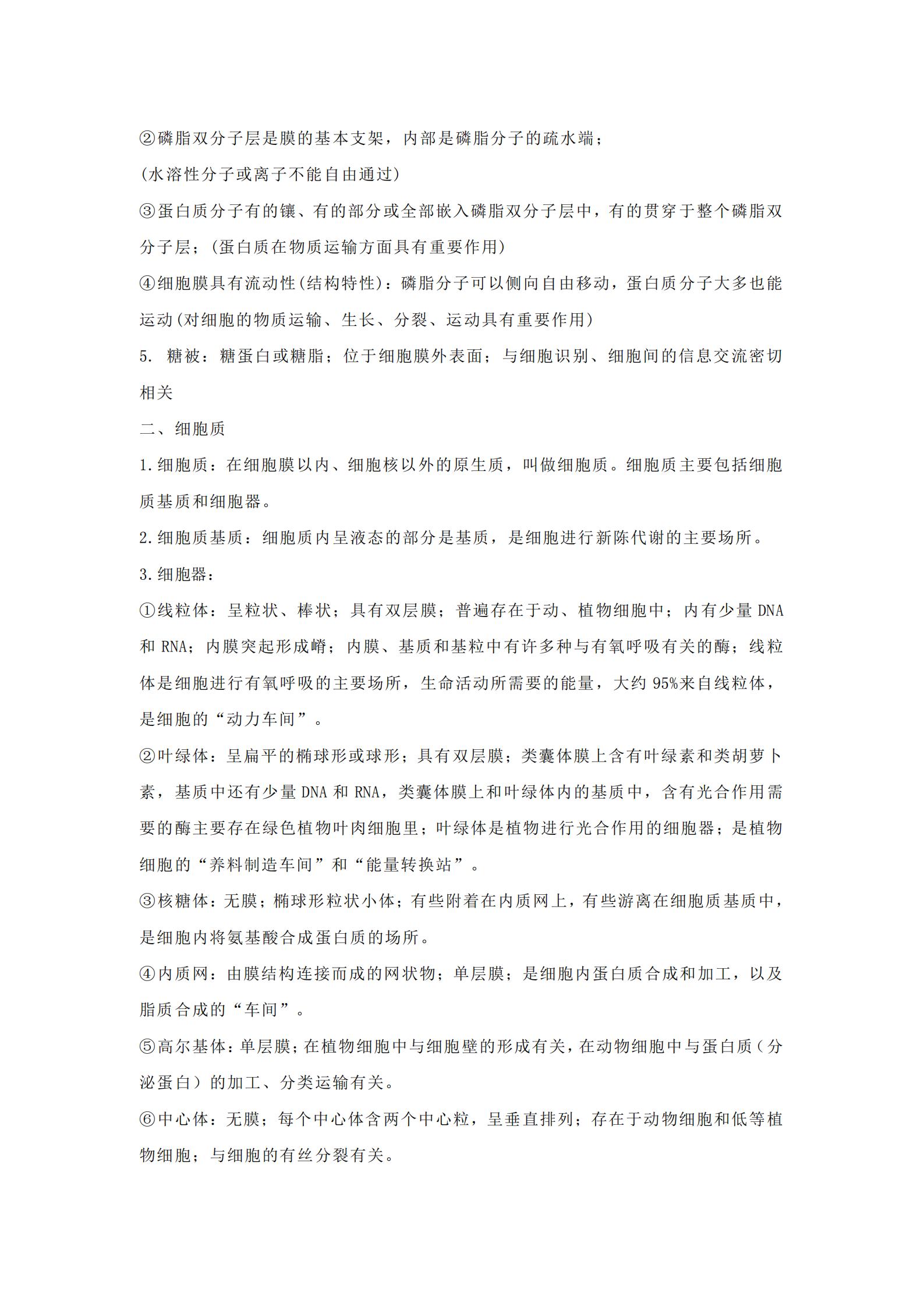 高一生物必学的知识点,高一必修一生物手写学霸笔记图片