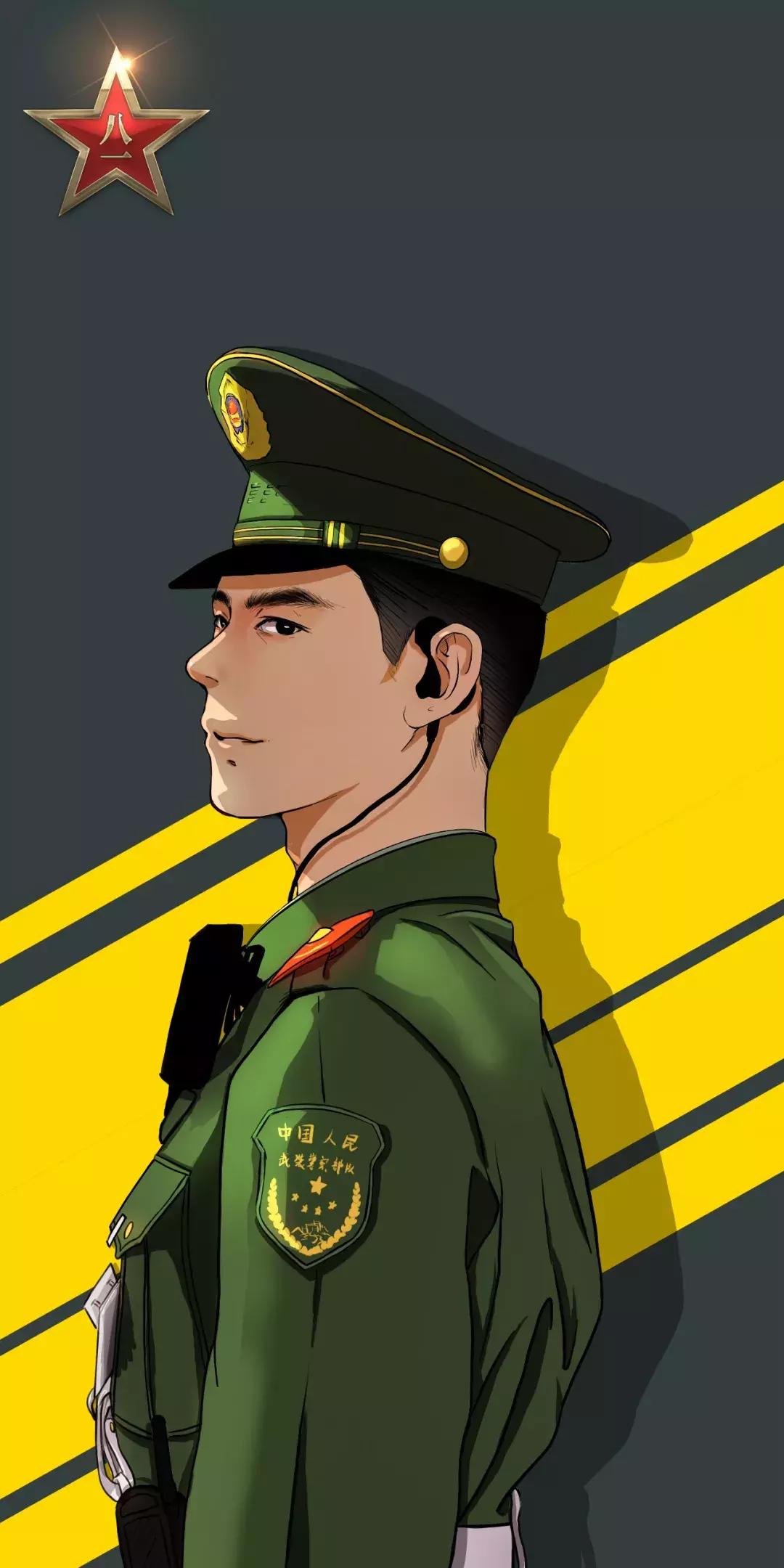 中国军人生日快乐,军人生日快乐动态图片