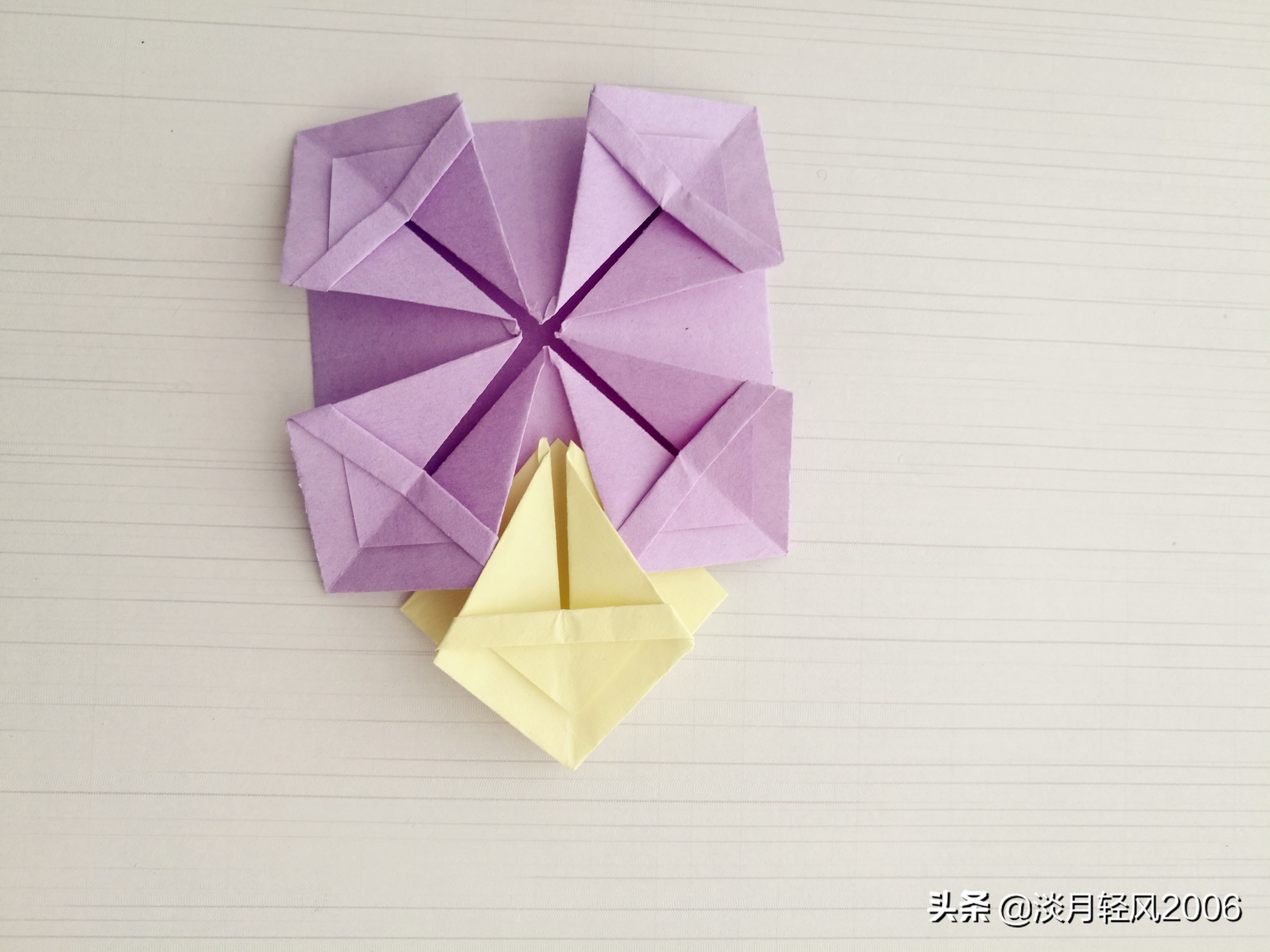 手工DIY制作花篮,简单折少女心的手工