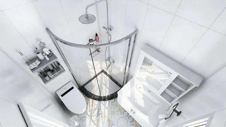 2021卫生间干湿分离装修效果图,两个卫生间挨着都要做干湿分离