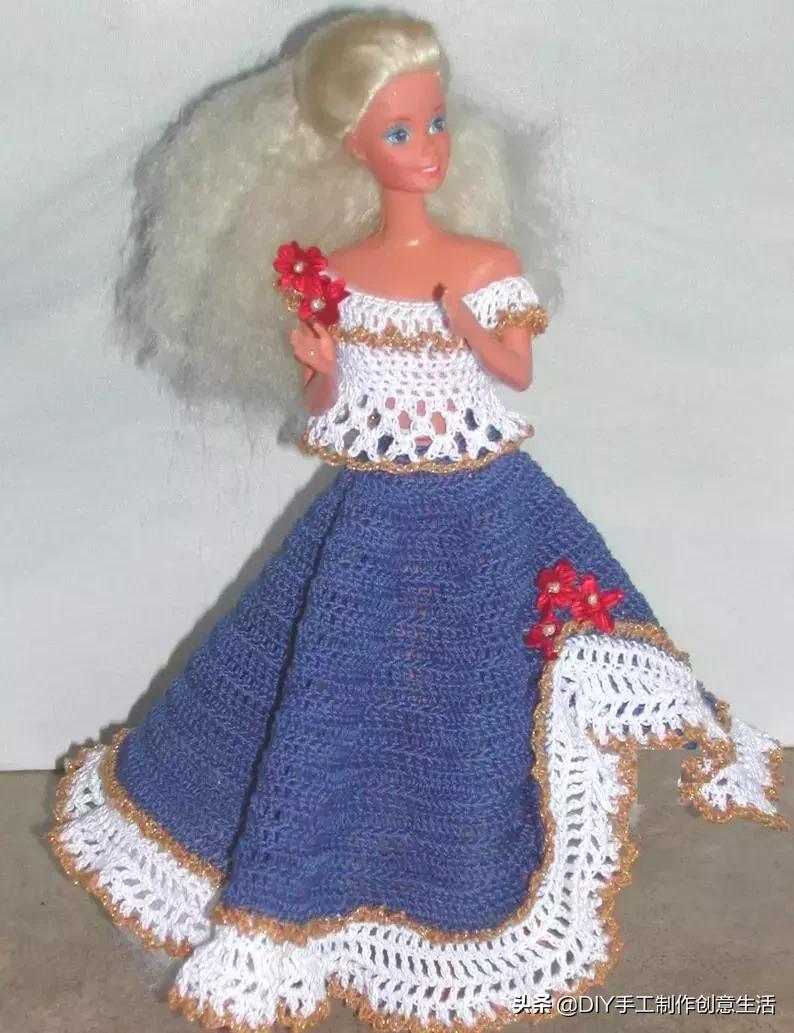 娃娃的衣服怎么钩简单,钩最简单的娃娃衣服教程