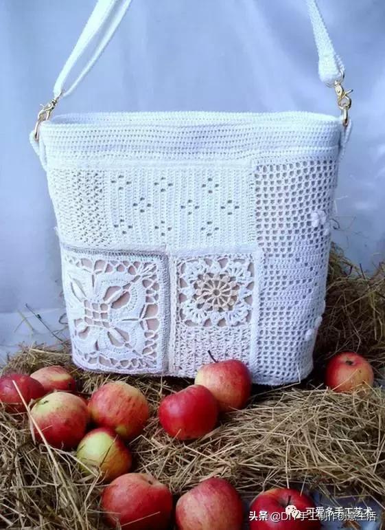 厉害了，极美爱尔兰钩花包包，看了这个才是真服气