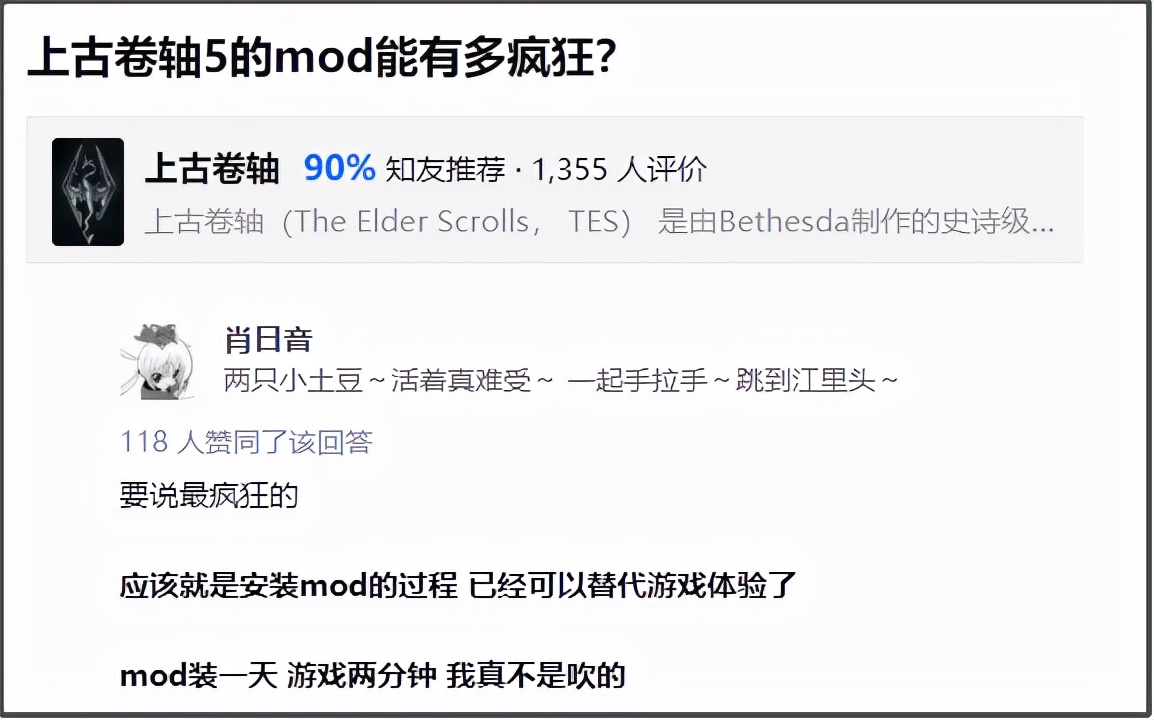 “涩涩的Mod装一天,玩游戏只花两分钟”