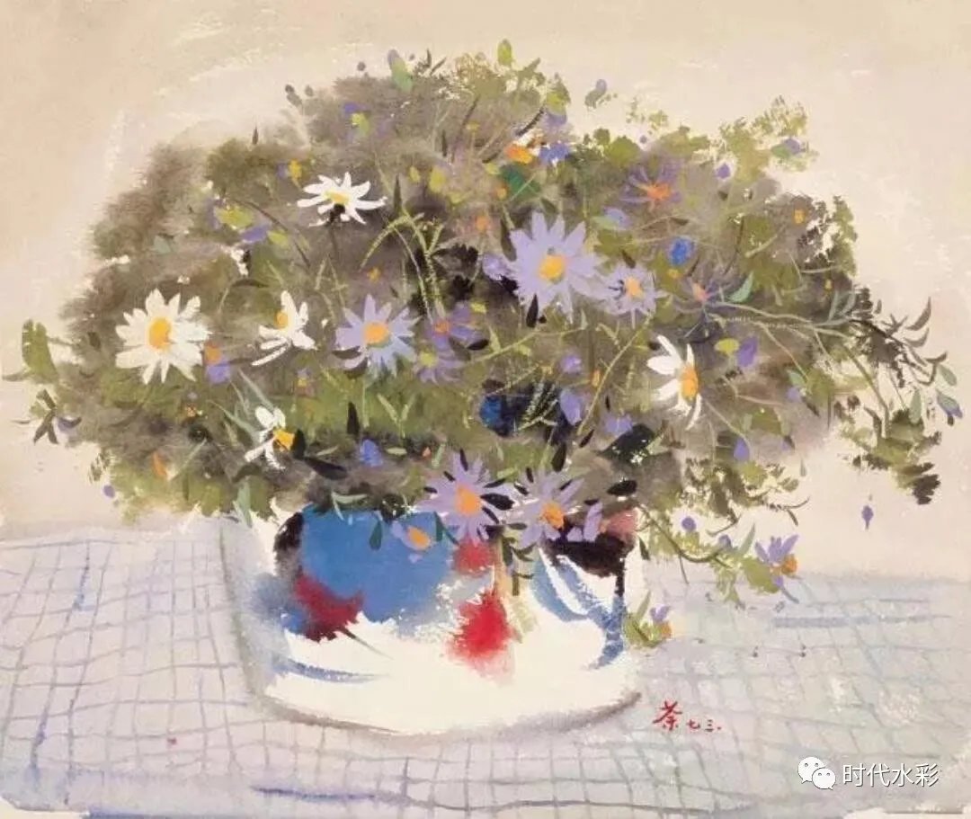 吴冠中水彩风景画,吴冠中水彩作品