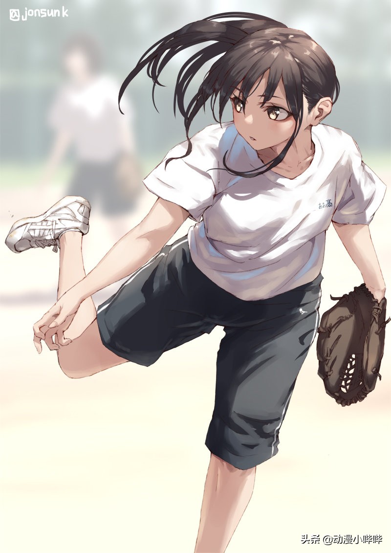 二次元可爱萌妹子秒变肌肉女汉子,二次元运动日常