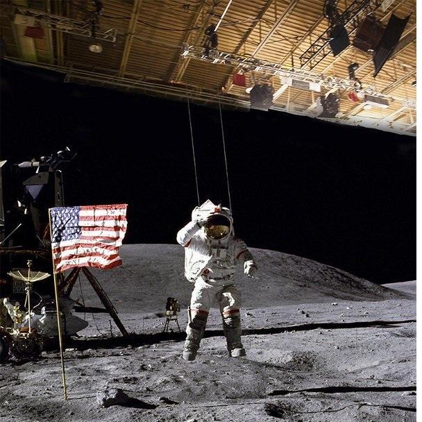 月球登月是真的还是假的,月球真实画面中国登月