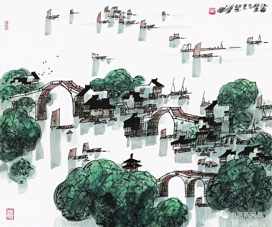 美到窒息的江南山水,中国风江南山水