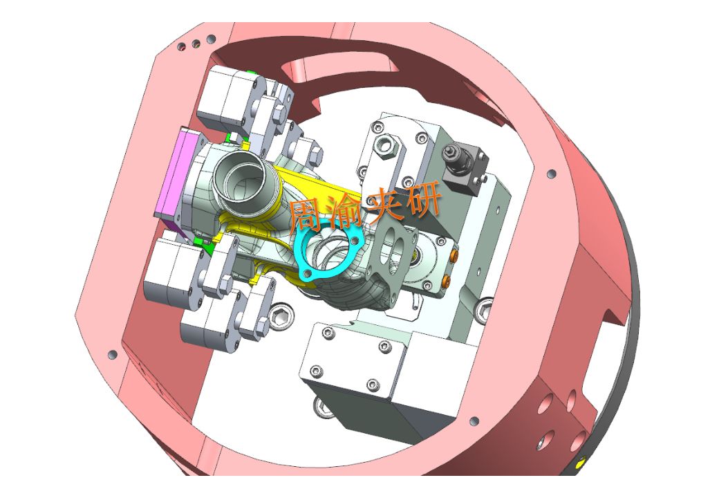 一种数控车床液压夹具,立式液压涨紧夹具