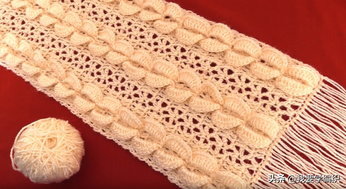 特别难的花样围巾教程,围巾手工教程竖纹