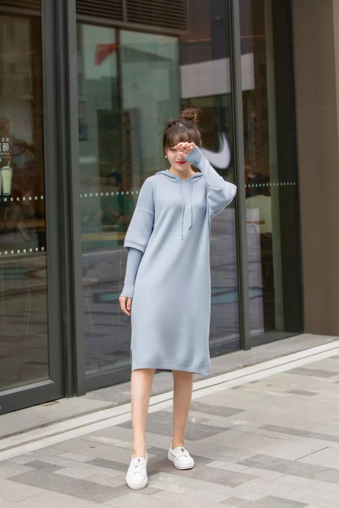 冬天气质淑女型穿搭,穿清冷慵懒风衣服