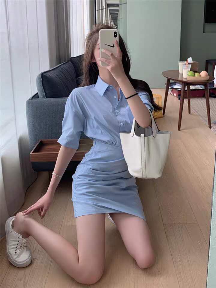 百搭通勤衬衫裙,职场衬衫半身裙