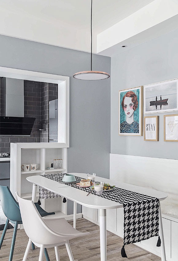 圆卡座式餐厅装修,卡座餐厅设计能装出高级感吗