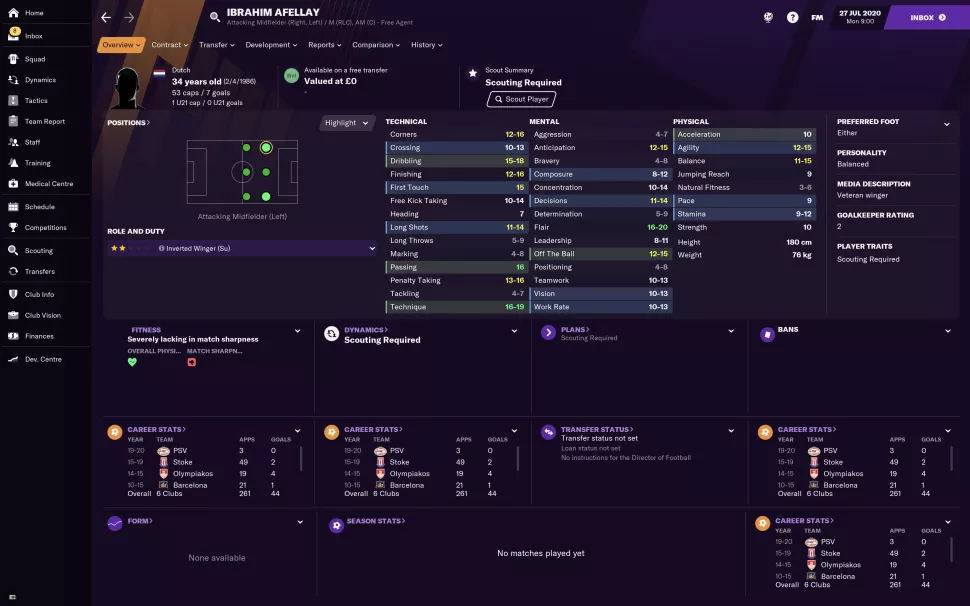 fm2021各位置最好用的球员,fm2021开档必签球员推荐