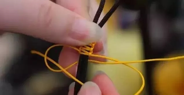 怎样编手串绳结打法图解视频,文玩核桃手串单线打结方法