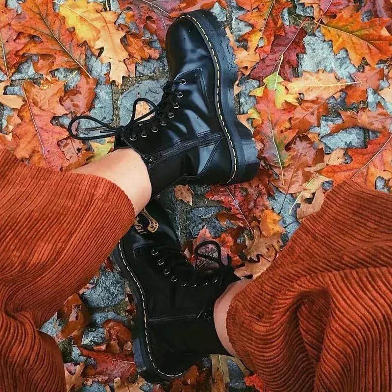 女生买马丁靴,卖女士马丁靴的