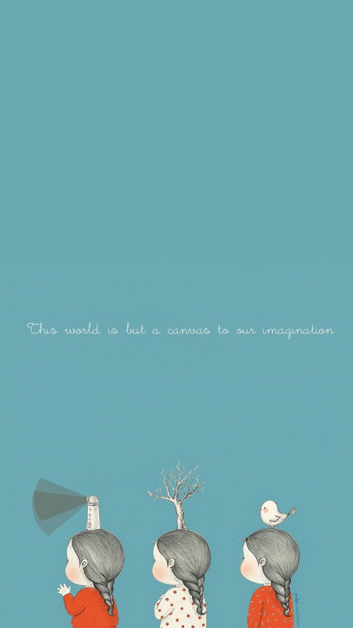 少女与兔子插画,兔子手绘创意插画