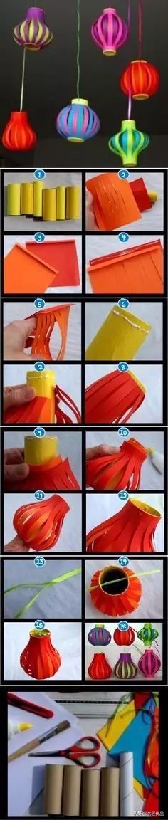过年灯笼手工制作挂门边,灯笼手工制作春节小灯笼