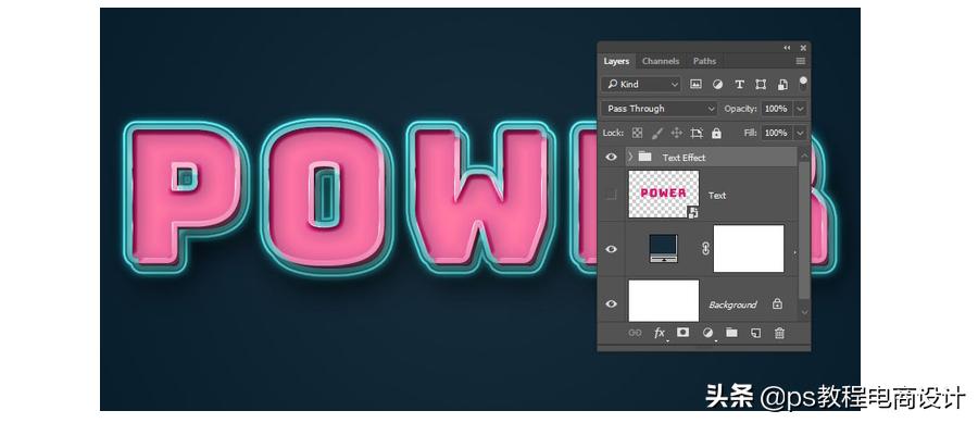 ps在图片上做led字体发光,ps怎么制作发光渐变字体