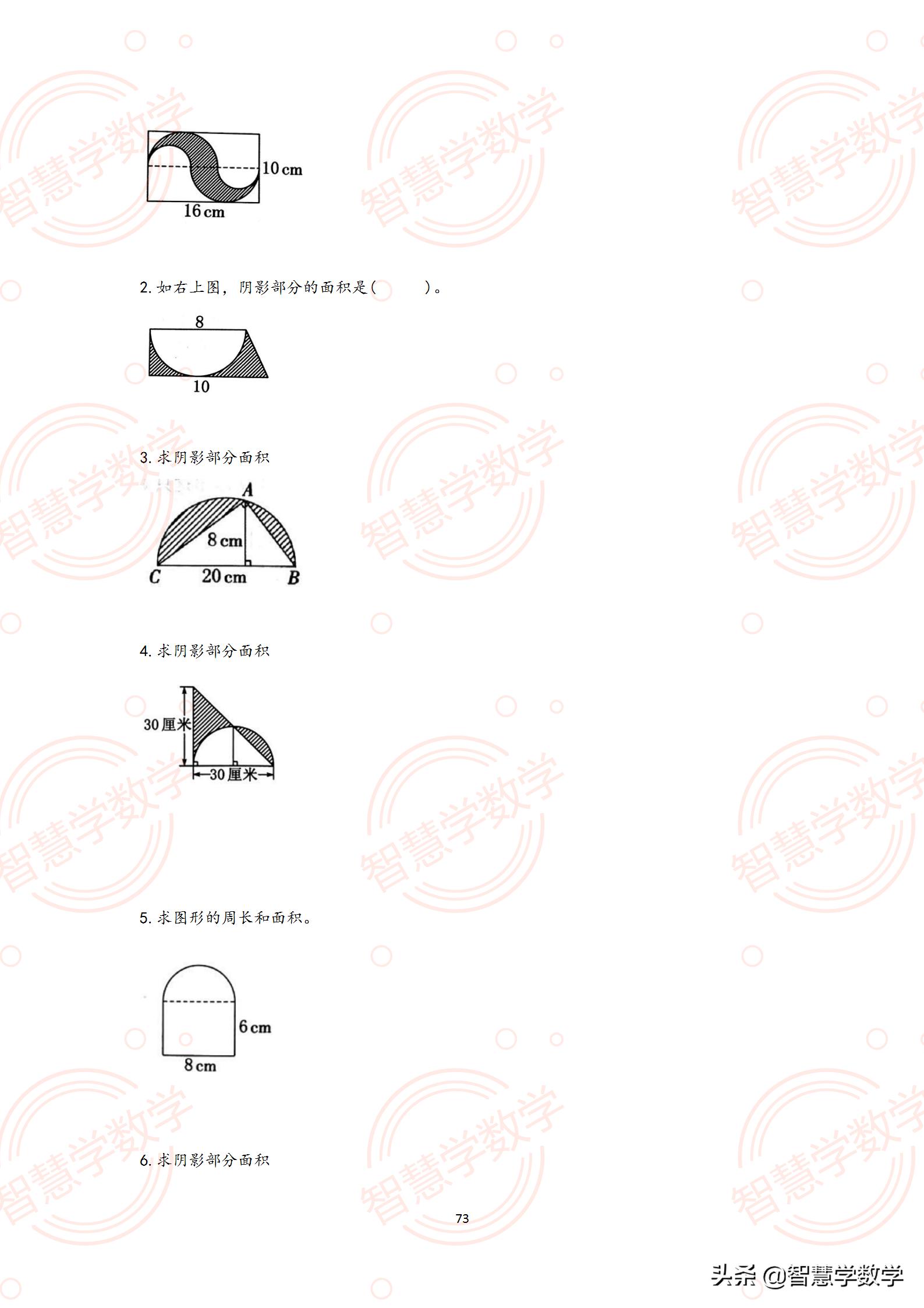 小学六年级小升初总复习（五）平面图形的周长和面积（2）