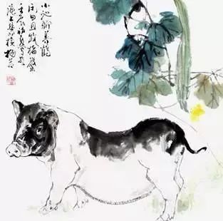 猪年国画：猪的绘画步骤