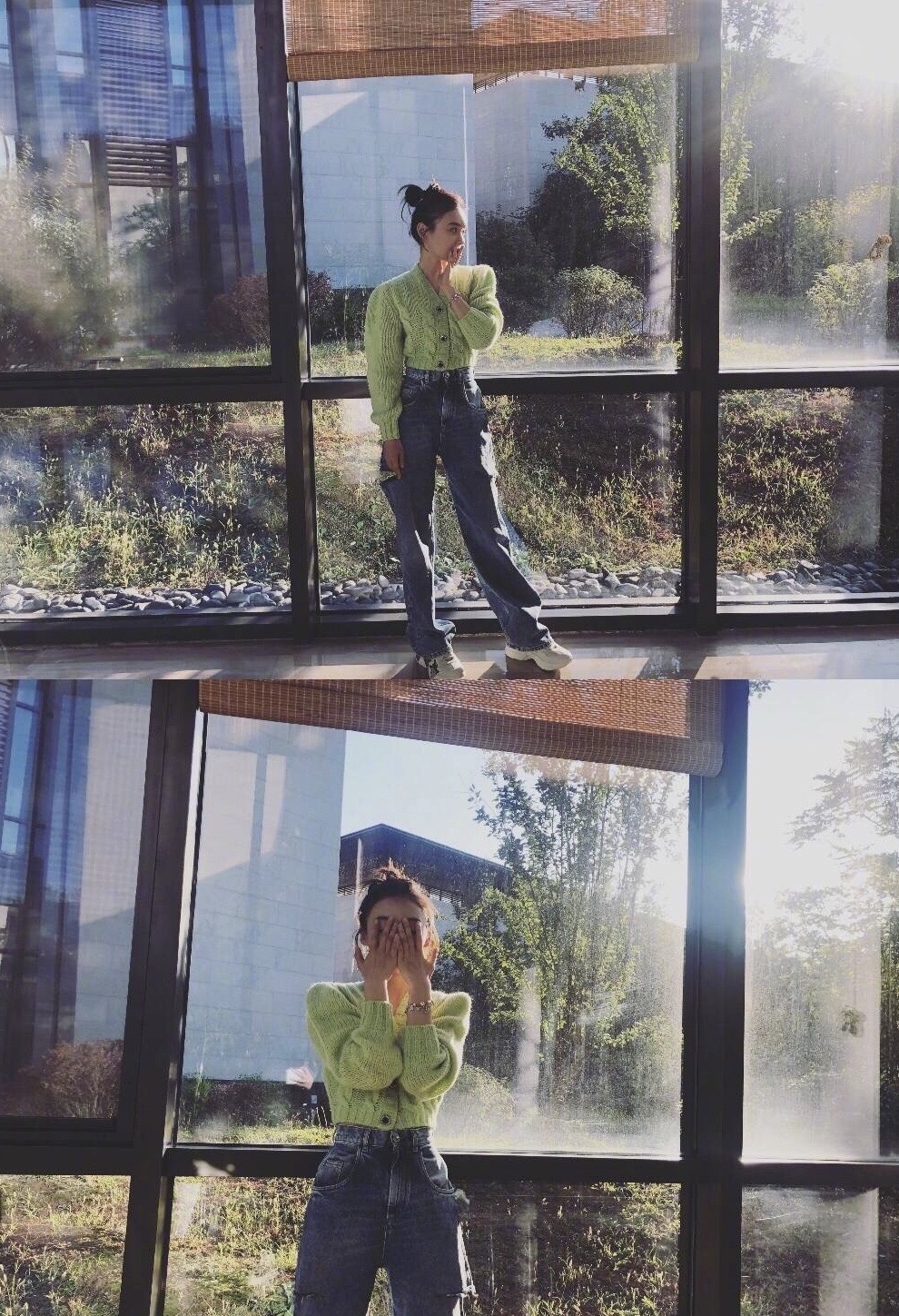 夏季针织开衫穿搭技巧视频,宽松慵懒风针织中长款开衫搭配