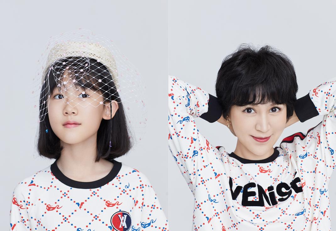 鲍蕾陆毅贝儿写真,鲍蕾母女照片