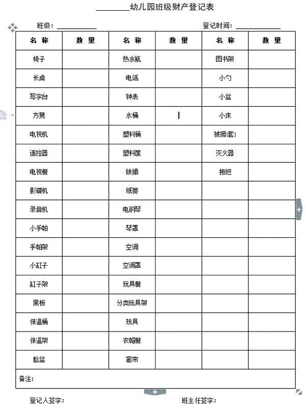 幼儿园日常管理工作台账,幼儿园后勤管理实用手册