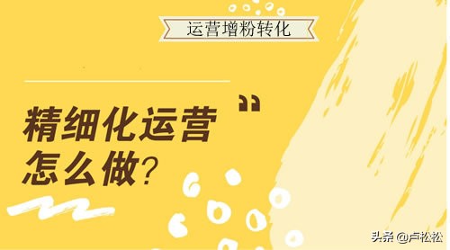 精细化运营增粉变现秘诀,运营推广涨粉