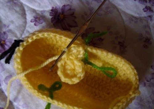 红姐爱编织0-6个月宝宝鞋钩织教程,唯美手工坊系带鞋钩织完整教程