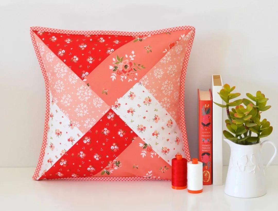 手工拼布抱枕五角星,手工拼布抱枕教程