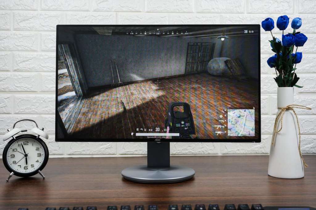 *击狙**U2417H，133%广色域四面微边入门专显AOCi2490PXZ评测报告